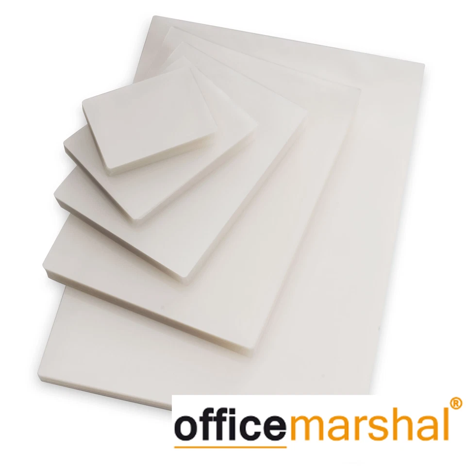 OFFICE MARSHAL® Laminiertaschen DINA3 DINA4 DINA5 DINA6 DINA7 Hochglanz Laminierfolien glänzend