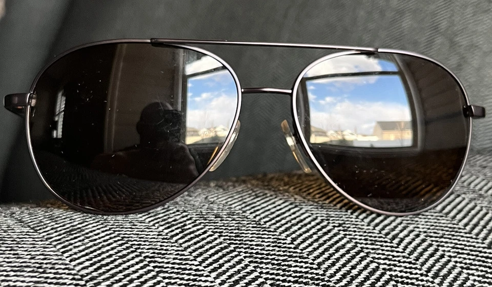 Gafas de sol polarizadas L.L.Bean Aviator marco bronce con lentes marrones NUEVO Foto 3 de 4