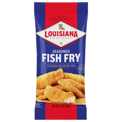 Louisiana Fish Fry Seasoned Fish Fry Breading - 10 oz (Pack of 3)