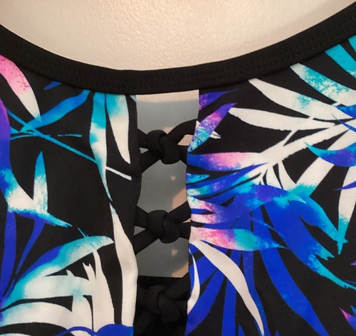 Swimsuits for All plus plus size 22W multicolor swim dress, NWT, adjustable - 第 3/7 張圖片