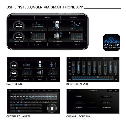 AXTON A594DSP Verstärker 6-CH DSP mit Plug & Play Adapter kompatibel mit Dodge - Picture 4 of 12