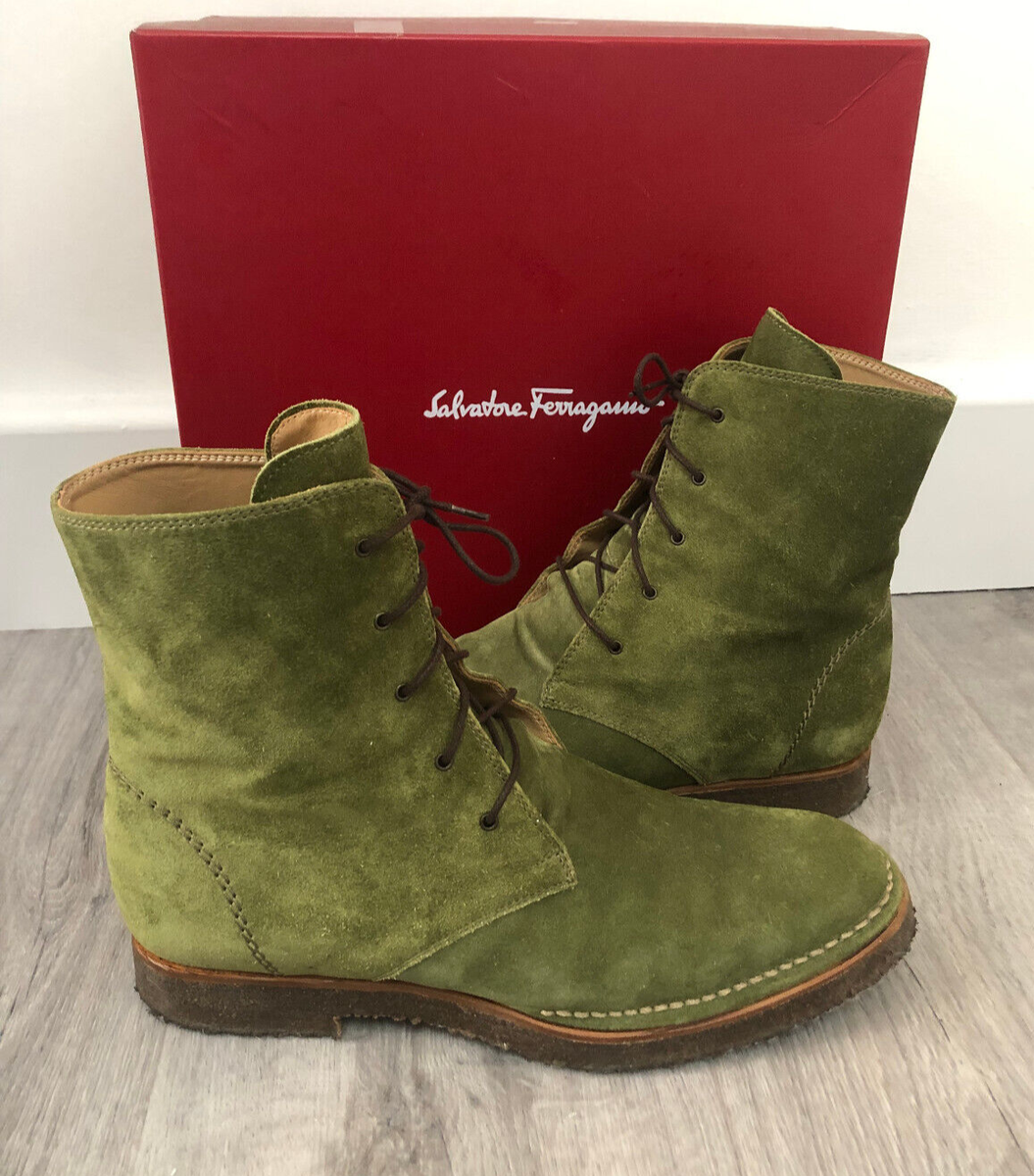 SALVATORE FERRAGAMO
Suede Lace-Up Boots Salvatore Ferragamo Suede Lace-Up Boots - Brown Boots, Shoes  main image 2