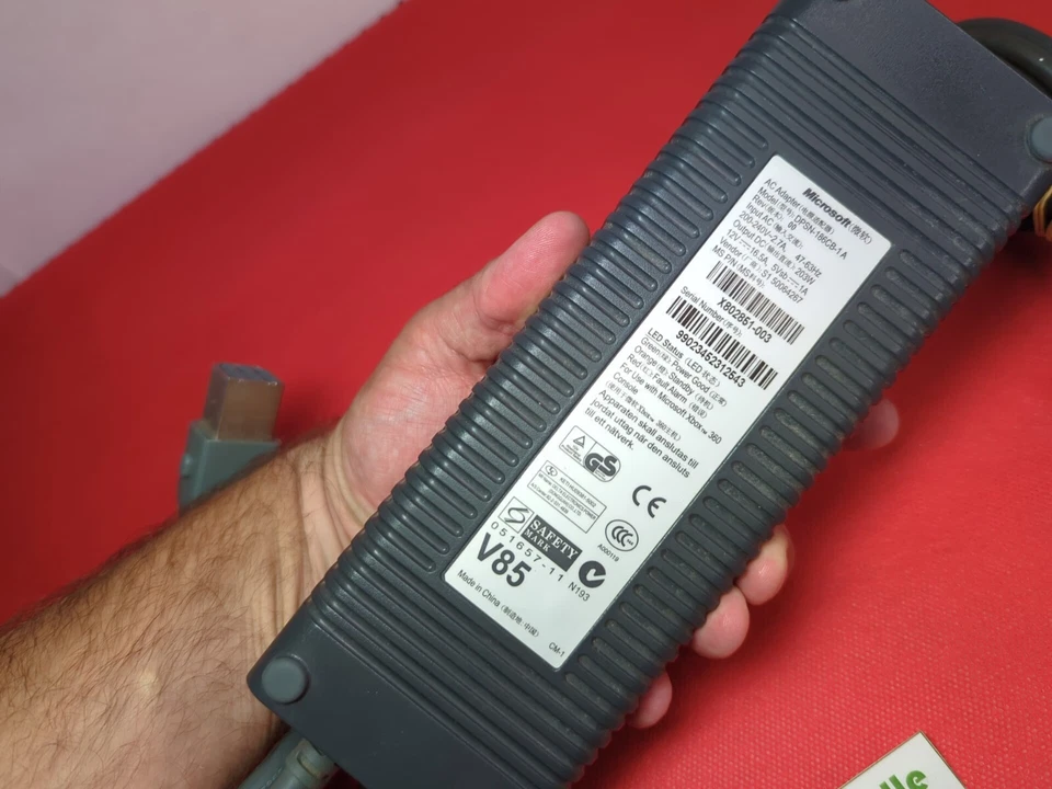 ADATTATORE ALIMENTAZIONE UFFICIALE 220v MICROSOFT XBOX 360 - Immagine 2 di 3