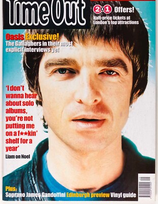 NOEL GALLAGHER OASIS SOPRANOS LILY SAVAGE RICHARD ROUNDTREE UK Time Out magazine