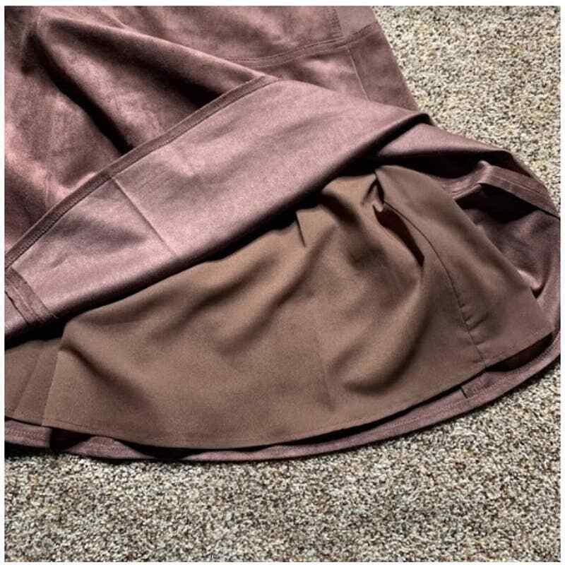 bcbg brown suede dress Women's Country Dreams Suede Fringe Mini Dress in Brown