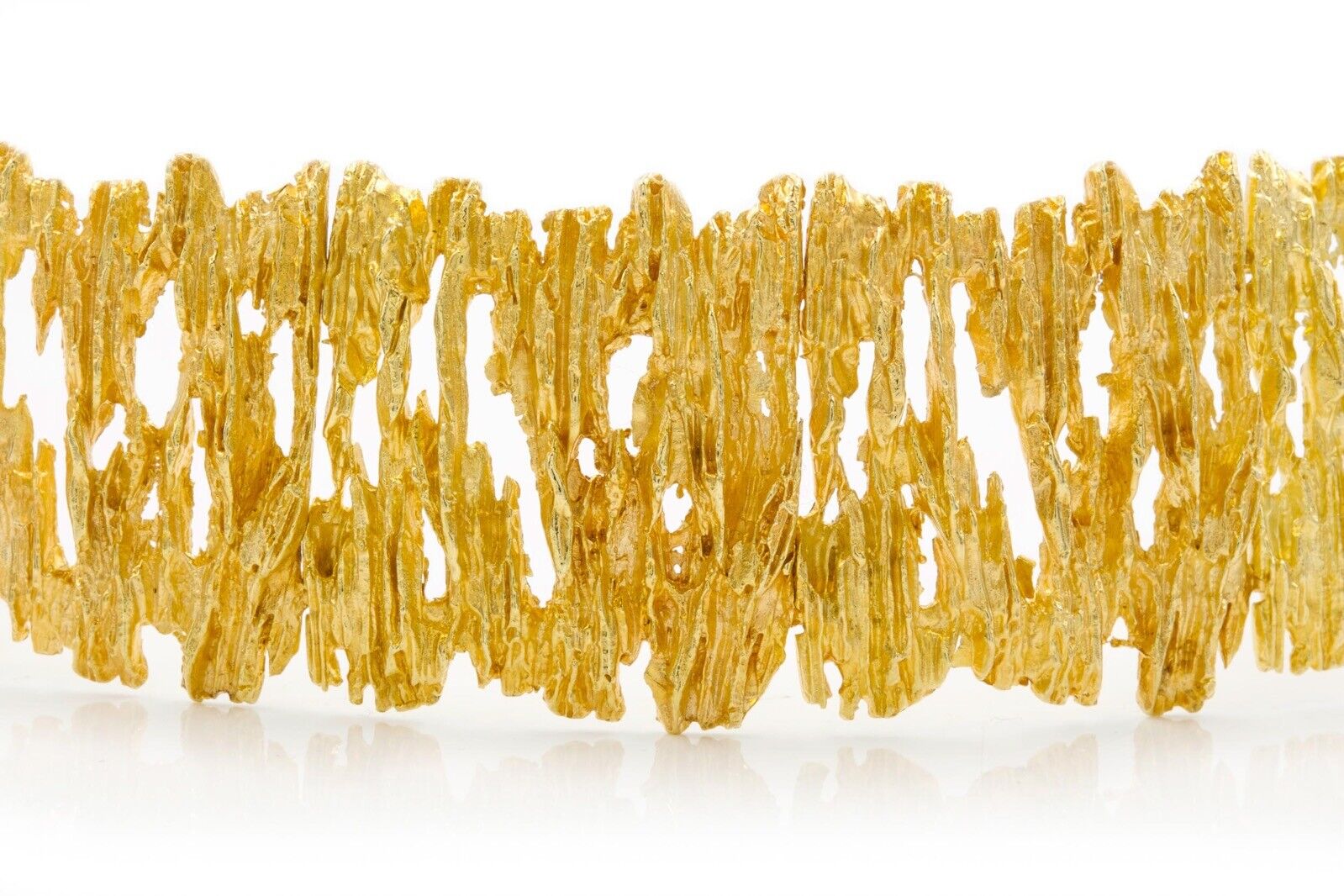 Ed Wiener Organic Modernism 14K Solid Yellow Gold… - image 4