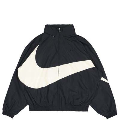 Nike Swoosh Woven Track Jacket Big Swoosh Black Coconut Milk FB7877-010 | eBay