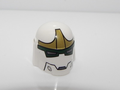 Lego Star Wars Helmet Bounty Hunter with Jaw and Dark Green and Olive Green #H8