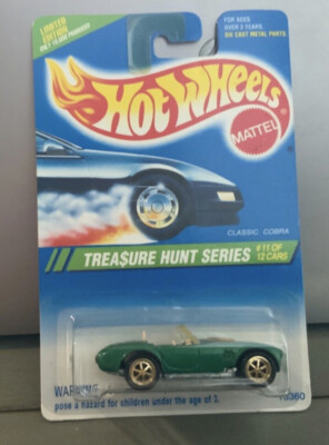 HOT WHEELS 1995 '95 TREASURE HUNT CLASSIC COBRA | eBay