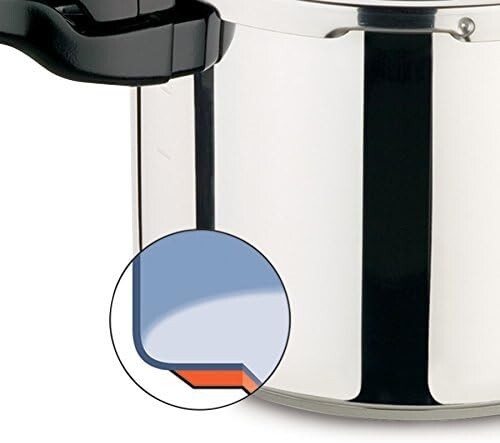 New Presto 6 Quart Stainless Steel Pressure Cooker 01362