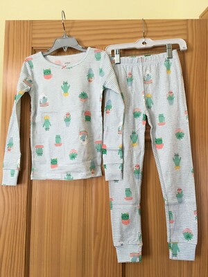 New Carter's Girls Cat Kitty Cactus Pajama Set Many Sizes