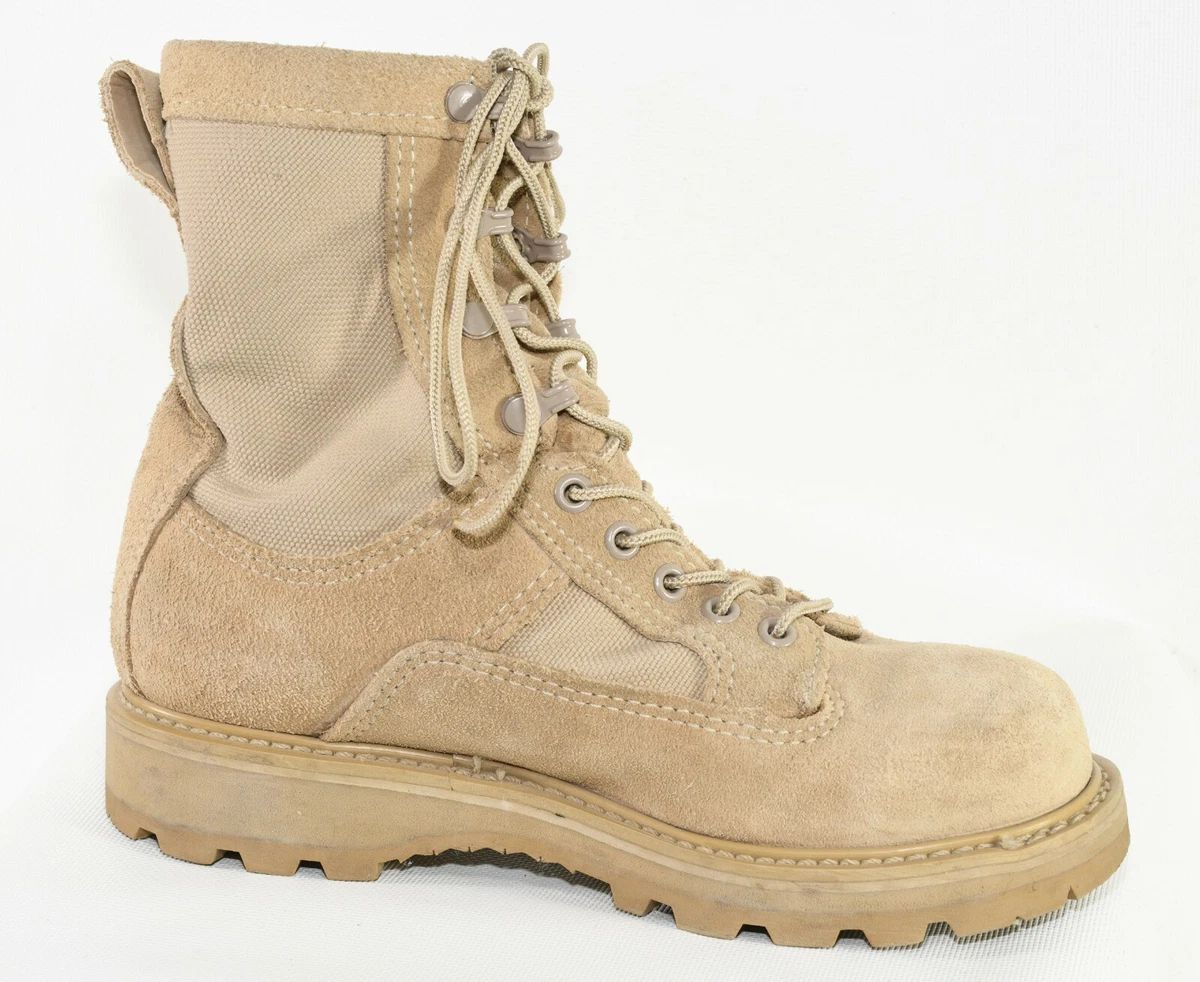 Desert tan top army boots