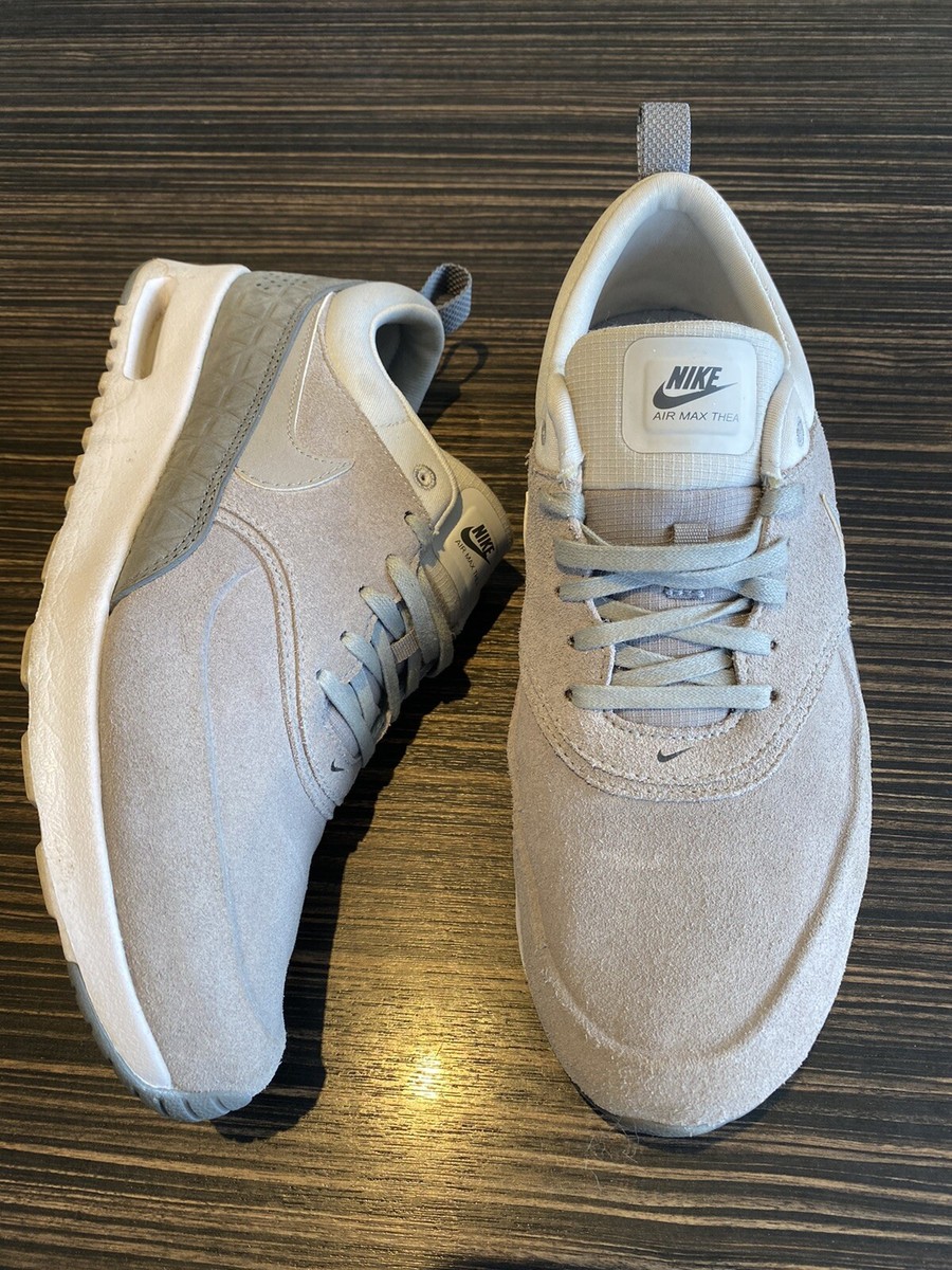 🤍MENS GREY SUEDE NIKE AIR MAX THEA PUMPS TRAINERS SIZE