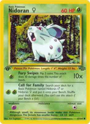 1999 Pokemon Jungle Set - Choose Your Card - 1st Edition