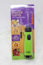 Halloween Works Batter Powered Pumpkin Carver With Changeable Blades AA Battery