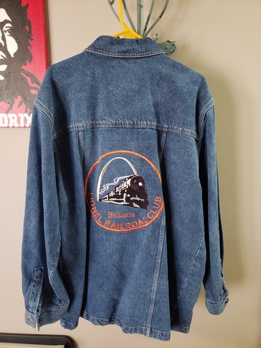 Vintage Denim 1980s Lionel Trains Club Denim Jacket