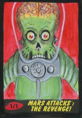 Mars Attacks The Revenge Sketchkarte von Sobot Cortez
