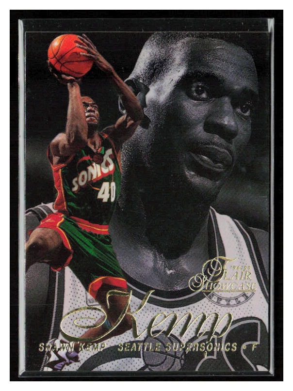 1996 Flair Showcase Row 2 Refractor #30 Shawn Kemp