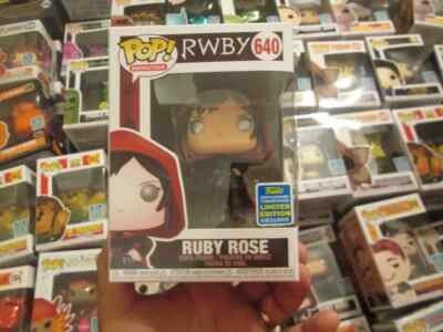 Funko POP RWBY RUBY ROSE # 640 SDCC 2019 SAN DIEGO SHARED HOT TOPIC