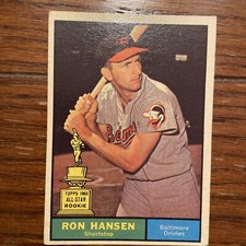 Ron Hansen 1961 Topps #240 Baltimore Orioles