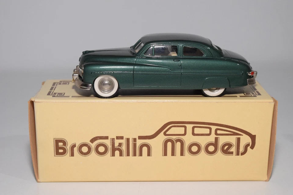 B7 1:43 MODELOS BROOKLIN BRK15 BRK 15 MERCURY CUPÉ 2 PUERTAS 1949 CON. VERDE SIN USAR, EN CAJA Foto 2 de 4