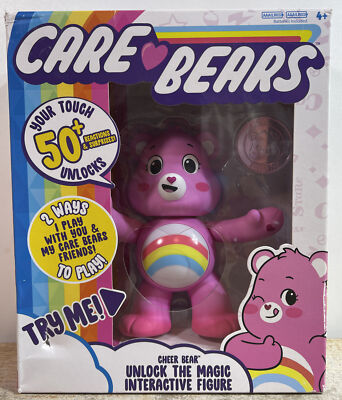 New Care Bears Cheer Bear Unlock the Magic Interactive 5'' Figure Lights Sounds
