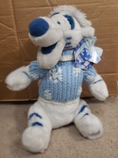 Disney Store Exclusive Tigger Plush Winter White Ice Blue Sweater Stuffed Tiger