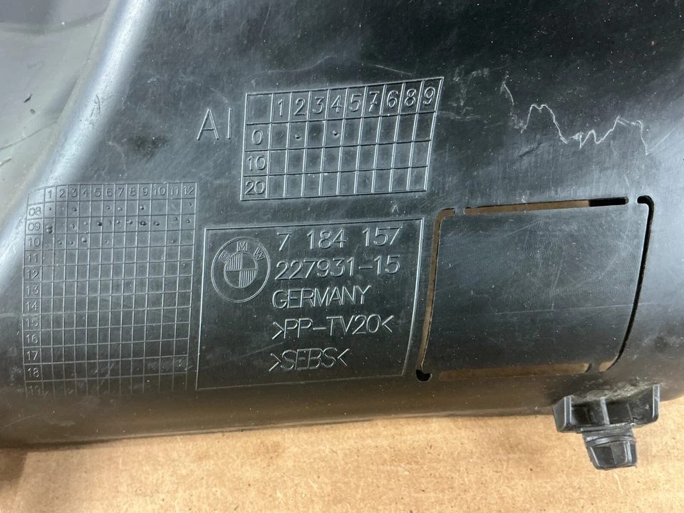 BMW SERIE 7 740I 740LI 2009-2015 TUBO CONDUCTO ADMISIÓN AIRE LADO CONDUCTOR DELANTERO OEM Foto 2 de 4