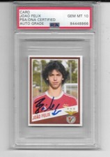 Carte à Collectionner Joao Felix #57 – Signée, Authentifiée PSA, Rookie Benfica, Saison 2015