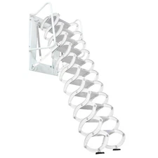 Wall Mounted Folding Ladder Loft Stairs Attic for Folding Ladder Al-Mg alloy