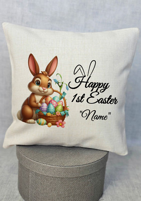Personalisierte Kissenhülle 1. Ostern Neu Baby Frohe Ostern Geschenk Neugeborenes Geschenk