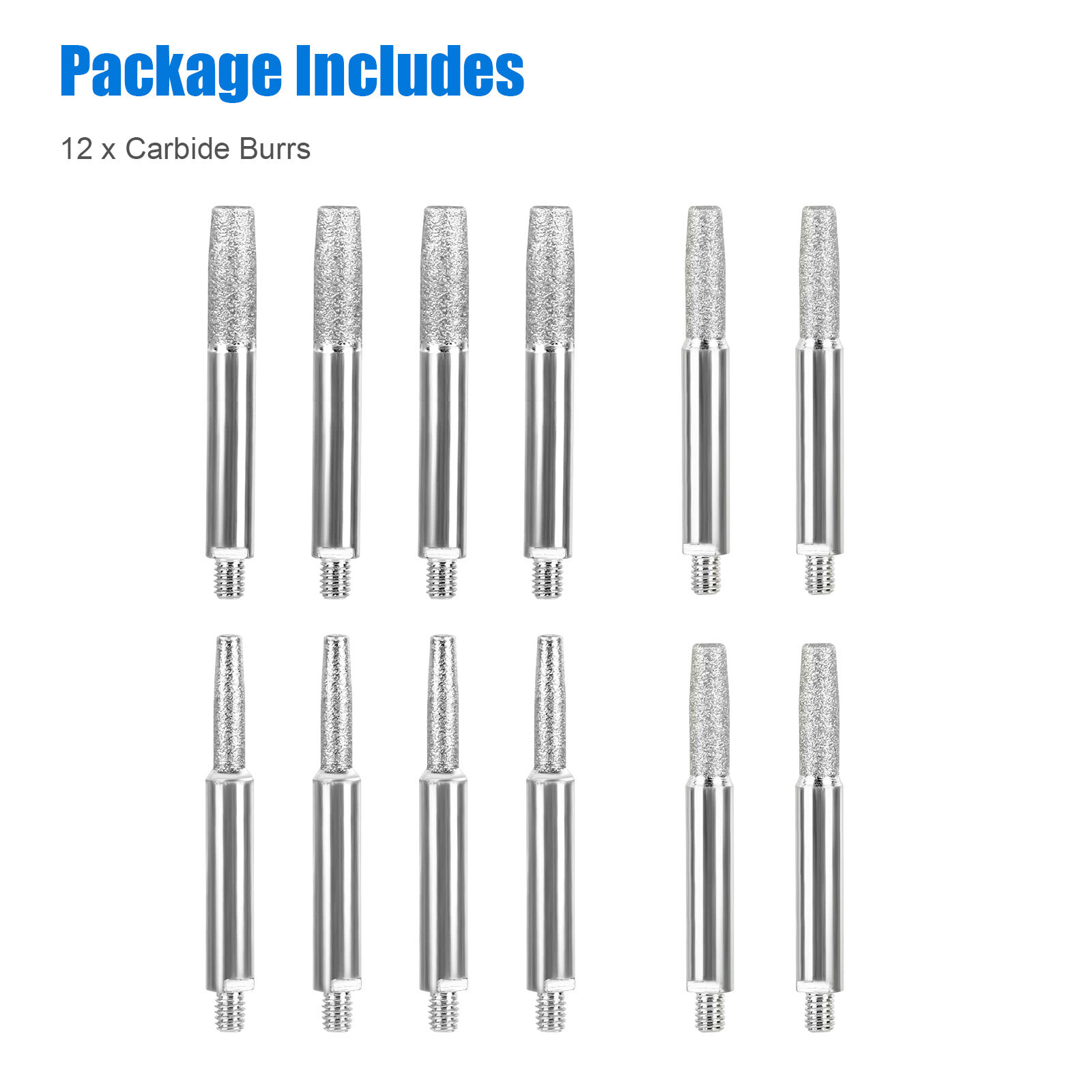 12x Chainsaw Sharpener Sharpening Burr Grinding Stone Heads 5/32'' 3/16'' 7/32'' eBay