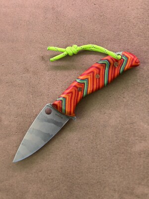 Custom Gcarta Spyderco Mule Team AEB-L - Special Edition, Handmade