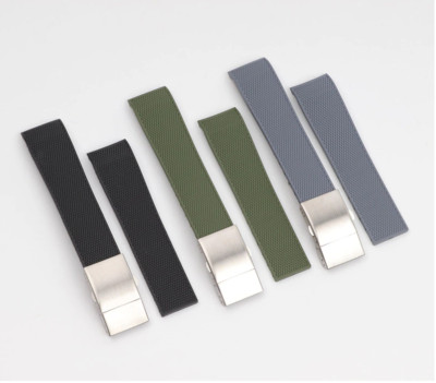 Uhrenarmband silikon rubber 21mm Grün Schwarz Grau blau für conquest longines