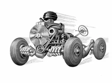 Motor Parts : Boris Artzybasheff  : Archival Quality Art Print 