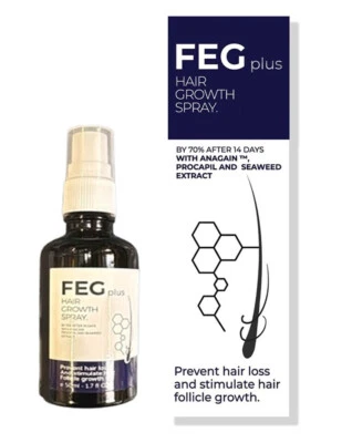 🌿 FEG Organic Anti Hair Loss & Hair Growth Treatment Oil – 50ML