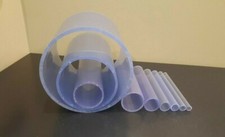 8" Inch Diameter Clear PVC Plastic Pipe Schedule 40