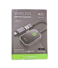 Luckymore Carplay Adapter Converts Wired to Wireless Dongle WL01-C - Black