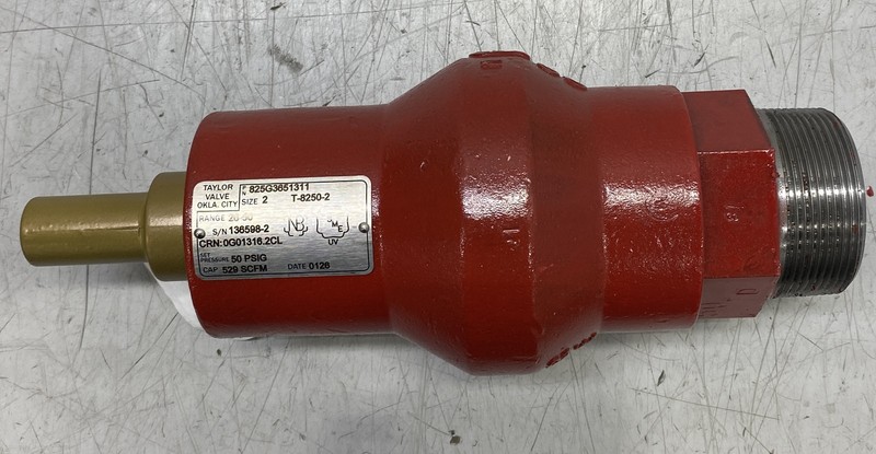 Taylor Valve Technology 825G8651311 - 2" Safety Relief Valve - 8250