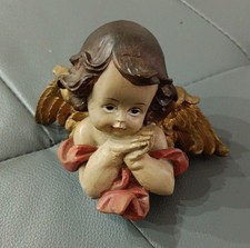 Statuina busto Angioletto in resina dipinto a mano