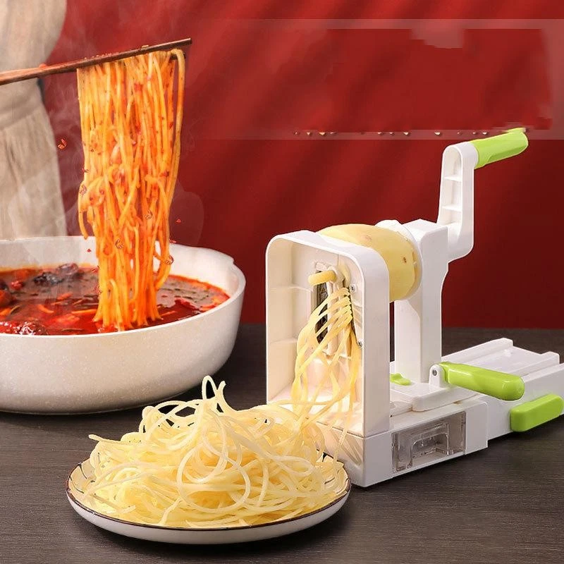 Potato Noodle Maker Stainless Steel Vegetable Spiralizer Multifunctional White