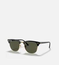 NWT Ray Ban Clubmaster RB3016 W0366 Tortoise W/Green G-15 51mm/21mm 3N Italy 