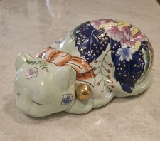 Vintage Chinese Sleeping Cat