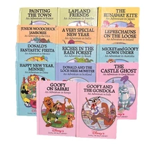 Disney's Small World Library Lot Of 14 Hardcover Kids Books Vintage Countries US