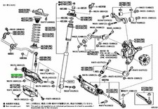 Genuine Lexus Rear Suspension Arm Assy No.2 RH Fits GS F RC F 4873024011