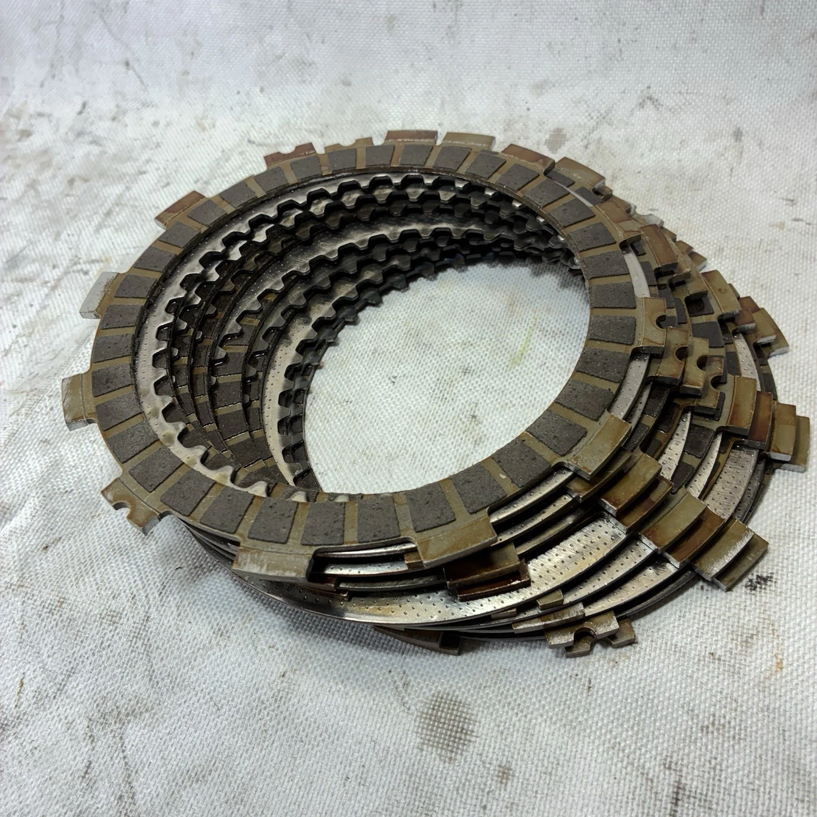 89-91 Suzuki 1991 RM250 / RM 250 Engine Clutch Plate Disc Discs Plates OEM