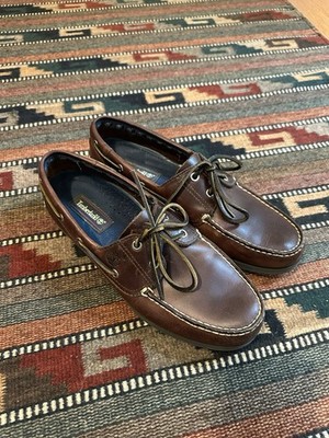 Timberland Deck Shoes ティンバーランド　デッキシューズ Timberland Men's Boat Shoes, Brown Leather Deck Shoes 10.5 | eBay