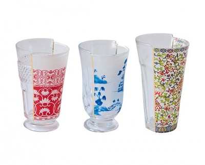 SELETTI Hybrid Set 3 Gläser Clarice