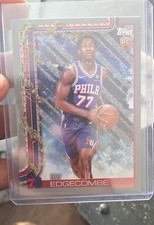 2025-26 Topps Holiday - VJ Edgecombe #H163 Holiday Silver Glitter (RC)