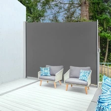 119x71 In Outdoor Retractable Side Awning Folding Privacy Screen Divider Garden